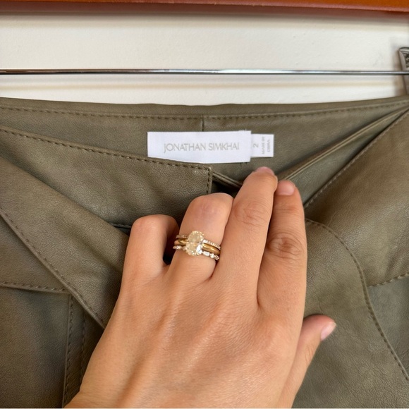 JONATHAN SIMKHAI Tess Vegan Leather Pants Size 2 - Picture 7 of 13